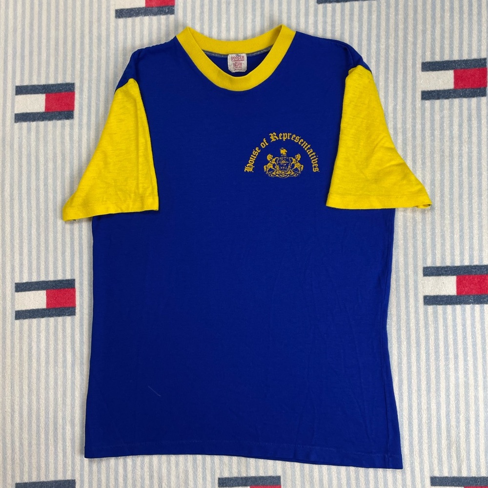 Vintage 70s Dodger Sportswear House of Representatives Congress tee shirt